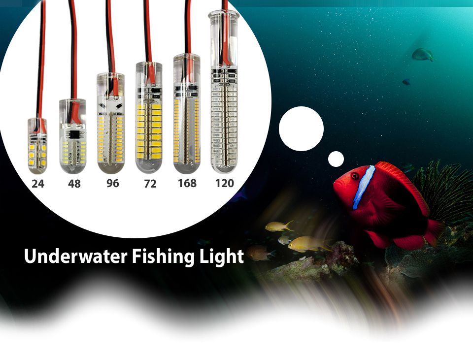  12V 120 LED Submersible Fishing Light Underwater Fish