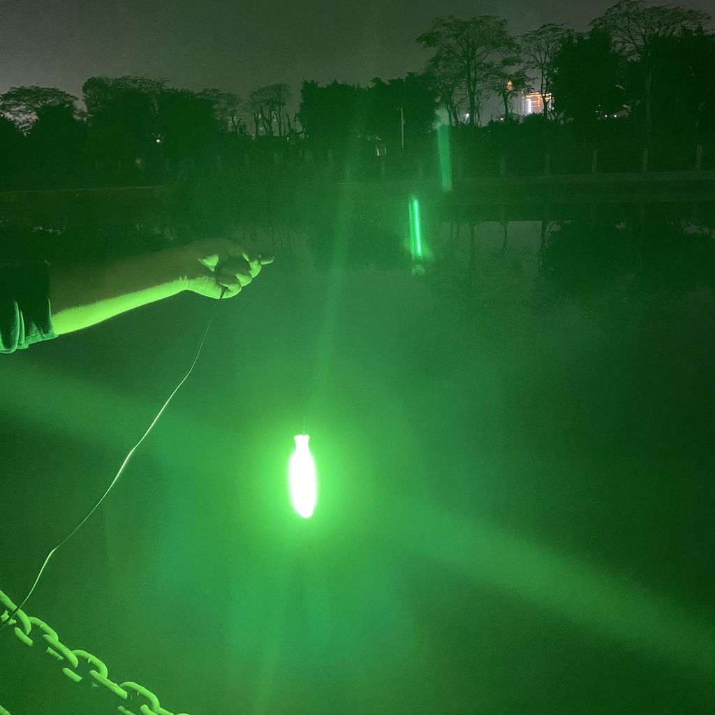 5m LED Underwater Fishing Light White Green Fish Lure Attract