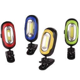 Cap Brim Clip-on Light Night Fishing Bait Changing Night Running Safety Warning COB LED Light 360 Degree Rotating